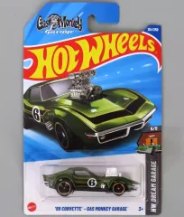 【中古】ミニカー 1/64 ’68 CORVETTE GAS MONEY GARAGE #6(グリーン×ブラック×ゴールド) 「Hot Wheels HW DREAM GARAGE」 [HYY74]