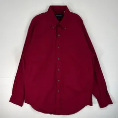 古着 ブルックスブラザーズ Brooks Brothers 長袖シャツ 胸ポケ ボタンダウン M  レッド系 無地 メンズ