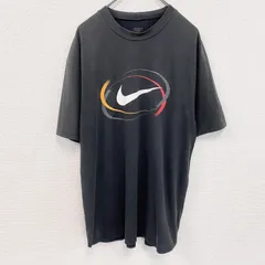 【3点以上まとめ買いで20%OFF】古着 used　NIKE　ナイキ　半袖プリントTシャツ　フェード　黒　ブラック　Lサイズ