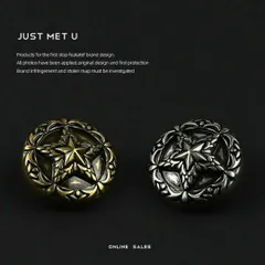 ぼたんまとめ売り星アンティーク風ヴィンテージ銀色デニム服手芸ハンドメイドレトロ春