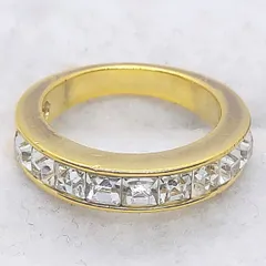 スワロフスキー 約10.5号 指輪 リング クリスタル ゴールドカラー SWAROVSKI