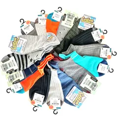 メンズソックス　靴下　色柄おまかせ5足組　まとめ売り　25~27cm　新品