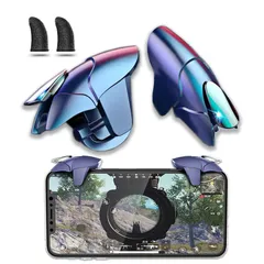 【特価セール】AIYUJIWU スマホ コントローラー 荒野行動 PUBG Mobile 最新型 スマホゲーム パッド クリック感 高感度 ジョイスティック 射撃ボタン 高速反応 左右兼用 連続射撃 電源ボタンと干渉しない 無段階調整 ケース対応 iphone