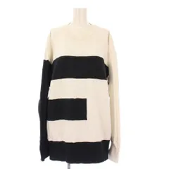 エムエムシックス メゾンマルジェラ MM6 Maison Margiela スウェット トレーナー 長袖 バイカラー オーバーサイズ S 白 黒 S52GU0077 /KH