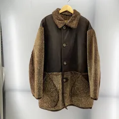 【中古】MITSUMINE リバーシブル シアリングコート ブラウン L ミツミネ[24]のサムネイル