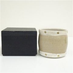 備前焼 竹子窯 西川政美造 建水（共箱） 茶道具 茶道 おしゃれ 道具