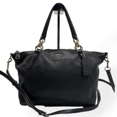 良品　COACH コーチ　2way ショルダーバッグ　ハンドバッグ　レザー