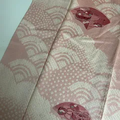 付下げ 絞り 青海波 可愛い絞り染め 紋無し 訪問着 正絹 着物 MK-1215