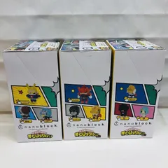 【中古】未開封)3点セット nanoblock 僕のヒーローアカデミア Vol.1 Vol.2 Vol.3[22]