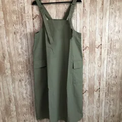 Coeur sucre（クールシュクレ）　ワッシャー撥水カーゴ2WAYシルエットジャンスカ　カーキ　M　【訳アリ・タグ付き】