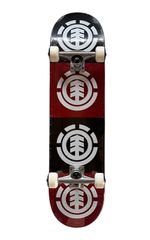 ELEMENT スケートボード コンプリート デッキ良好 黒 赤 エレメント