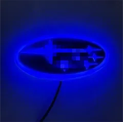 【送料無料】スバル 4D LEDエンブレム 交換式 14.2cm×7.5cm ホワイト フォレスター インプレッサ専用 青