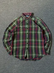 90s ポロ ラルフローレン ヘビー フランネル チェック シャツ (100-105)