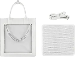 HARGIO(ハルジオ) 痛バッグ 痛バック 小さめ ミニ 2WAY トート トートバッグ ショルダー ショルダーバッグ 可愛い 高級 クロコ柄 (ホワイト,  Free Size)