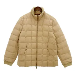 MONCLER モンクレール 茶タグ ダウンジャケット ブルゾン フランス製 220-091-41384-00 古着 メンズ サイズ3 ベージュ アウター DM17291■