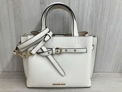MICHAEL KORS 35F0GU5S5T エミリア サッチェル 2way ショルダーバッグ ハンドバッグ ホワイト 白 レザー マイケルコース