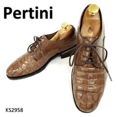 ペルティニ スペイン製 ウイングチップ 本革 レザー トライカラー EU36