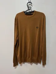 フレッドペリー メリノ ウール ニット L