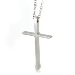 ステンレス ネックレス クロス 十字架 シルバー カラー【ネックレス レディース メンズ SALE セール アクセサリー アクセ】