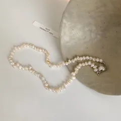 パールネックレス 淡水パール バロック 小粒 天然 マグネット 高品質