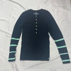 DIESEL ディーゼル　ヘンリーネック　長袖　カットソー　黒　ブラック　L