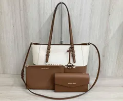 MICHAEL KORS 35S4GCFT3R 3way トートバッグ ショルダーバッグ ポーチ ポシェット バイカラー ブラウン マイケルコース