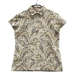 サイズ：0 MASTER BUNNY EDITION マスターバニーエディション  半袖ポロシャツ 総柄 ベージュ系 [240101548411] ゴルフウェア レディース ストスト