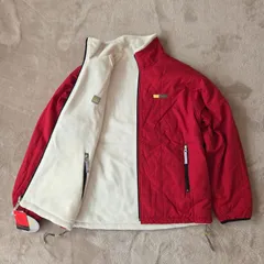 【VANS／リバーシブル中綿ジャケット M メンズ】希少旧モデル・赤×白フリース・人気ストリート・未使用タグ付・ビンテージライク・長期保管・デッドストック級