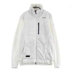 サイズ：M OAKLEY オークリー 461706JP ニット切替 中綿ジャケット スカル刺繍 ホワイト系 [240101562674] ゴルフウェア メンズ ストスト