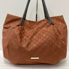 6242　russet ラシット　ハンドバッグ　トートバッグ　肩がけ　ナイロン　レザー　大きめ　大容量　A4対応　レディース　モノグラム　総柄　コーラル系　コーラルオレンジ系　グレー系　丸みフォルム