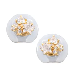 【A：ゴールド×イヤリング】[Cream dot. クリームドット公式] イヤリング レディース   金属アレルギー ニッケルフリー マグネット 両耳用 見え マグピ パール ビジュー 小粒 着脱簡単 落ちにくい  