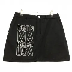 ニューバランスゴルフ スカート 黒×白 裏起毛 プリント  レディース 1(M) ゴルフウェア New Balance