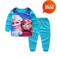 新品 アナと雪の女王 パジャマ 100〜130cm 長袖 キッズ 女の子 ルームウェア エルサ アナ 冬用