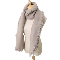 ASAUCE MELER（アソースメレ） リネンフリンジストール＊