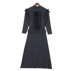 CORCOVADO コルコバード　フリルリブニットワンピース＊