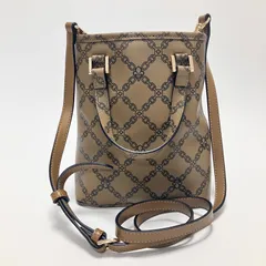 R857 未使用 パトリックコックス PATRICK COX ショルダーバッグ  ハンドバッグ レディース 2WAY コンパクト ベージュ 総柄 おしゃれ　かわいい　大人