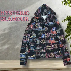 【人気完売】　HYSTERIC GLAMOUR　ヒステリックグラマー　ネオンカ ラー　総柄ヒスガール　ジップパーカー