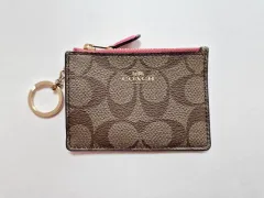 (新品) COACH コーチ シグネチャー キーホルダー カード コインケース