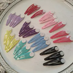 【セール】パッチンピン　アソート27個　約5cm  髪飾り