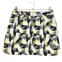 ニューバランスゴルフ フリーススカート ネイビー×イエロー 総柄 ボストンテリアワッペン  レディース 1(M) ゴルフウェア New Balance