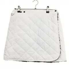 【超美品】マリクレールスポール 中綿リバーシブルスカート 白×ネイビー キルティング 裏ボア  レディース  ゴルフウェア marie claire