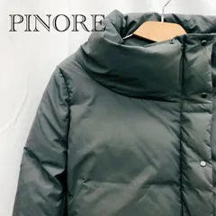 ピノーレ PINORE ダウンジャケット 40 ポリエステル 無地 グレー K-313600 XL グレー レディース ファッション
