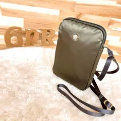 【ラシット】スマホショルダー ミニ ショルダーバッグ クラウズナイロン カーキ ショルダーポーチ ミニマル 上品 無地 シンプル