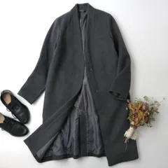 ROSSO URBAN RESEARCH ロッソ アーバンリサーチ ノーカラー コート Vネック アウター ウール混 羽織 シンプル Free グレー(80Y＋1606)25F