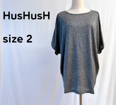 ［ハッシュアッシュ］ドルマンスリーブ 半袖カットソー ゆったりシルエット 水玉柄