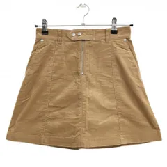 【超美品】ルコックゴルフ スカート ライトブラウン コーデュロイ インナーパンツ付 レディース 9 ゴルフウェア le coq sportif
