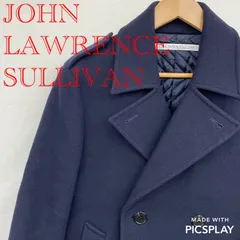 JOHN LAWRENCE SULLIVAN ウール　ショート丈　Pコート 1B03S13-16 36 ネイビー  メンズ ファッション