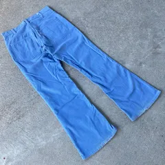 70's USA製 Levi's  646 W31 コーデュロイ　ライトブルー　リーバイス　vintage 古着　フレアパンツ　ブーツカット
