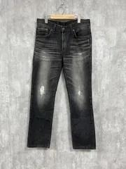 EDWIN エドウィン ダメージ加工 デニムパンツ size31/黒 ■■ メンズ