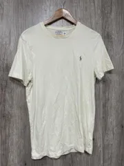POLO RALPH LAUREN ポロ ラルフローレン ロゴ刺 Tシャツ sizeM/アイボリー ■◆ レディース